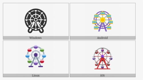 Ferris Wheel On Various Operating Systems, HD Png Download, Free Download