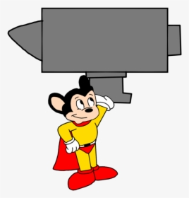 Mighty Mouse Carrying A Anvil By Marcospower1996, HD Png Download, Free Download