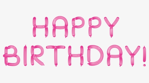 Happy Birthday With Pink Balloons Gallery View, HD Png Download, Free Download