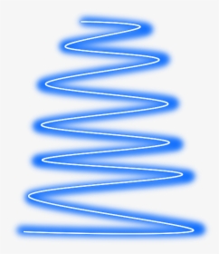 #spiral #line #neon #geometric #blue #border #frame, HD Png Download, Free Download