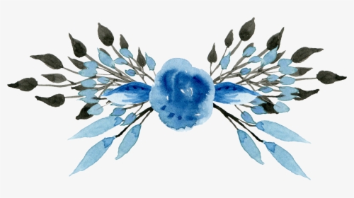 Wedding Invitation Blue Flower Clip Art, HD Png Download, Free Download