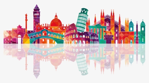 Italy Skyline Royalty-free Drawing, HD Png Download, Free Download