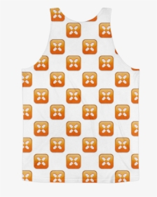 White Tank Top Png -all Over Emoji Tank Top, Transparent Png, Free Download