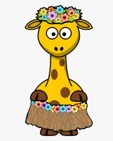 Hawaii - Clipart - Cartoon Giraffe - Png Download ,, Transparent Png, Free Download