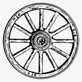 Wheel,line Art,spoke, HD Png Download, Free Download