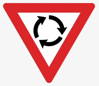 Australian Roundabout Warning Sign, HD Png Download, Free Download
