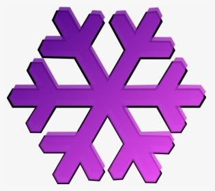 Purple Snowflake Clip Art, HD Png Download, Free Download