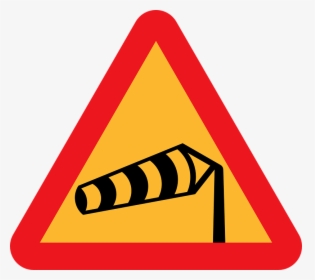 Roadsigns, Warning Sign, Windsock, Windshear, Gusty, HD Png Download, Free Download