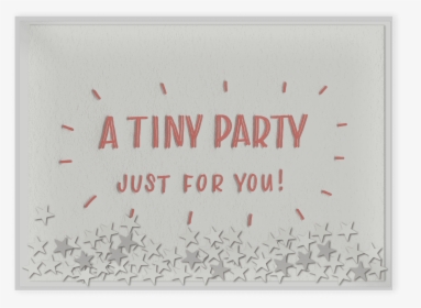Confetti Tiny Party Letterpress Card Packaged, HD Png Download, Free Download