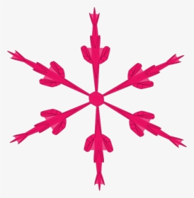 Skinny Pink Snowflake Clip Art, HD Png Download, Free Download