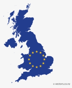 Eu Flag Vector Map Of The United Kingdom, HD Png Download, Free Download
