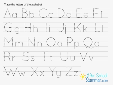 Free Printable Alphabet Tracing, HD Png Download, Free Download