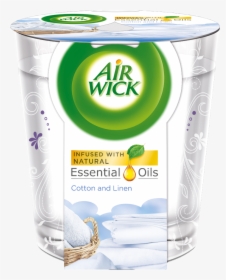 Air Wick Essential Oil Candle Cotton & Linen, HD Png Download, Free Download
