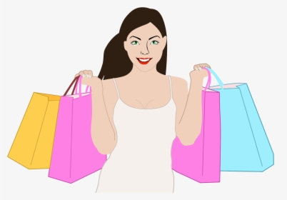 Happy Shopping Woman Clip Arts, HD Png Download, Free Download