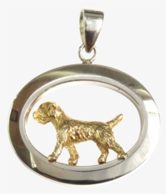 14k Gold Or Sterling Silver Trotting Border Terrier, HD Png Download, Free Download