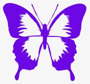 Black And White Butterfly Silhouette Clipart , Png, Transparent Png, Free Download