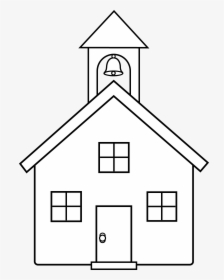 School House Line Art, HD Png Download, Free Download