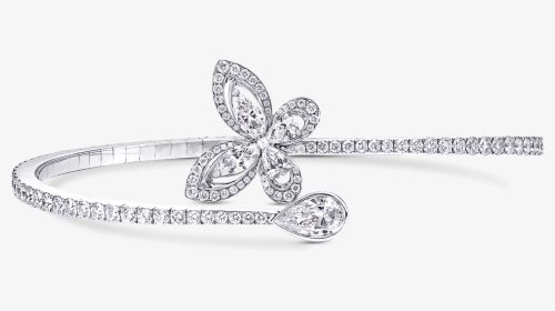 A Graff Butterfly Silhouette Diamond Bangle Featuring, HD Png Download, Free Download