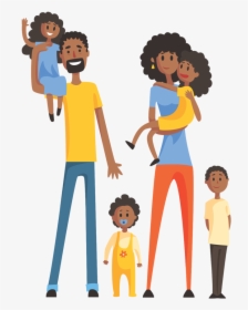 Family African American Clip Art, HD Png Download, Free Download