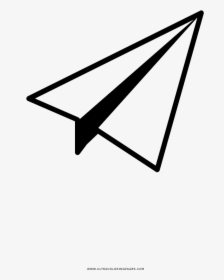 Paper Airplane Coloring Page, HD Png Download, Free Download