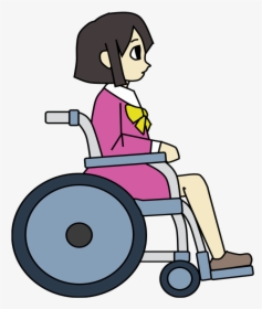 Wheelchair Girl Colour, HD Png Download, Free Download