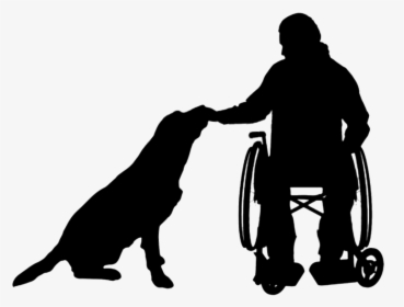 Dog Wheelchair Silhouette Disability, HD Png Download, Free Download