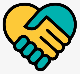 Hands Clipart Hand Holding - Hand In Hand Symbol, HD Png Download, Free Download