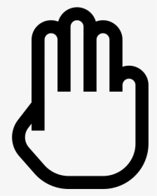 It"s An Icon Of A Hand Holding Three Fingers Up - Icon, HD Png Download, Free Download