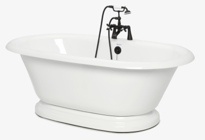 Pedestal Double Ended Bathtub Bathtub, HD Png Download, Free Download