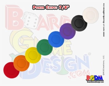Poker Chips 7/8" - Game Board Arrows, HD Png Download, Free Download