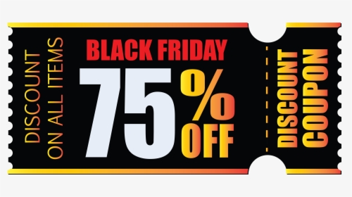 Black Friday Coupon Png Clipart Picture - Poster, Transparent Png, Free Download