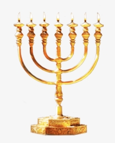 Menorah Gold - Judaism Menorah Transparent Back Ground, HD Png Download, Free Download