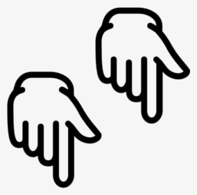 Hand Pointing Down Png Transparent Images - Hand, Png Download, Free Download