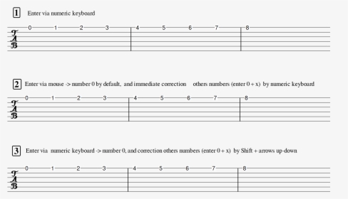4test Tab Png - Bass Guitar Notes, Transparent Png, Free Download