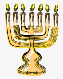 Transparent Jewish Menorah Clipart - Illustration, HD Png Download, Free Download