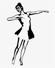 Female Dancer Clip Arts - Ballerina Ballet Dancer Drawing, HD Png Download, Free Download