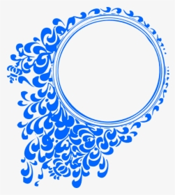 Blue Circle Flame Svg Clip Arts - Hd Circle Design Png, Transparent Png, Free Download