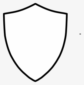 Blank Shield Clip Art - White Shield Outline Png, Transparent Png, Free Download