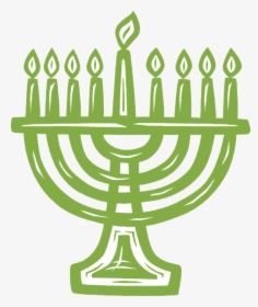 Vector Illustration Of Jewish Chanukah Hanukkah Menorah, HD Png Download, Free Download
