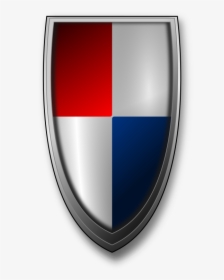 Free Vector Shield - Red And Blue Shield Logo, HD Png Download, Free Download