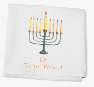 Menorah Flour Sack Towel - Hanukkah, HD Png Download, Free Download