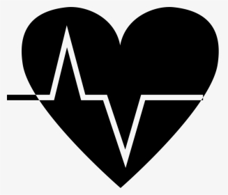 Transparent Heartbeat Png - Silhouette Of A Heart Beat, Png Download, Free Download