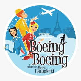 Americana Theatre Company Presents Boeing Boeing - Boeing Boeing Play Sign, HD Png Download, Free Download