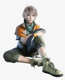 Final Fantasy Sitting Close - Final Fantasy Xiii Character, HD Png Download, Free Download