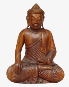 Buddah Statue Png - Bouddha Bois 50 Cm, Transparent Png, Free Download