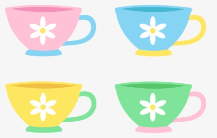 Teacup Clipart Alice In Wonderland - Set Of Cups Clip Art, HD Png Download, Free Download