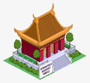 Download Buddha Temple Transparent Background - Springfield Buddhist Temple, HD Png Download, Free Download