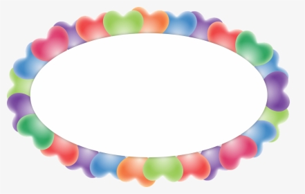 Balloons Oval Border, HD Png Download, Free Download