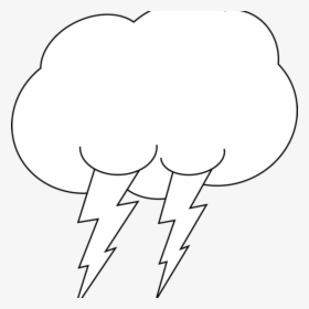 Cloud Clipart Black And White Clouds Clipart Black - Clouds Raining Black And White, HD Png Download, Free Download