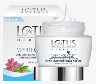 Lotus Herbals Whiteglow Skin Whitening & Brightening - Lotus White Glow Moisturiser, HD Png Download, Free Download